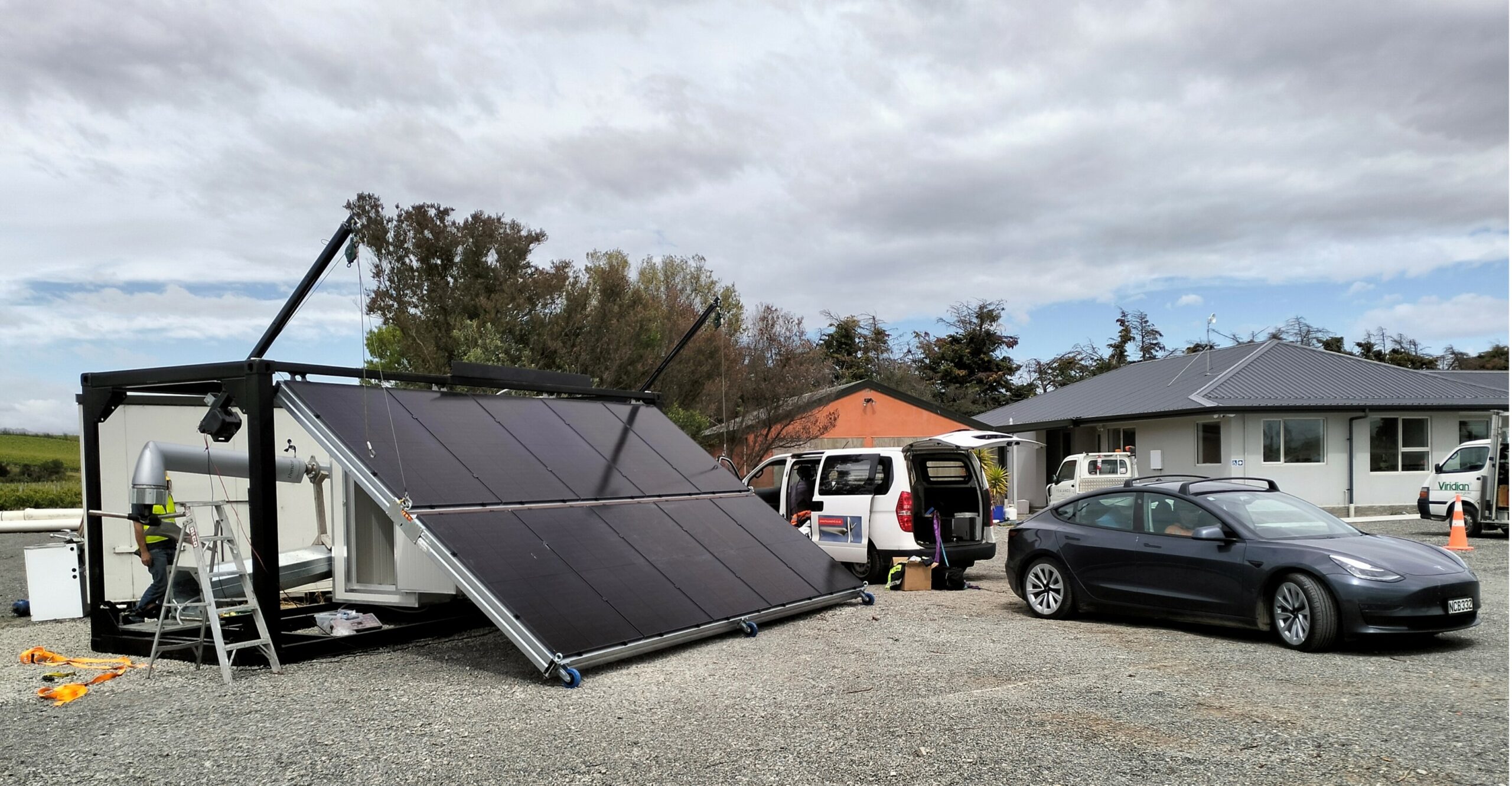 PV panels deployed